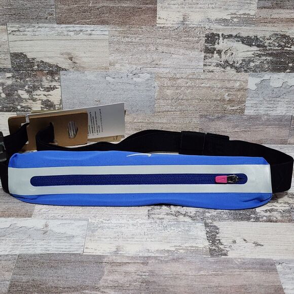 Nike Slim 3.0 Waist Pack Running Fanny Pack Belt Bag Stretch Blue NEW - Picture 8 of 8